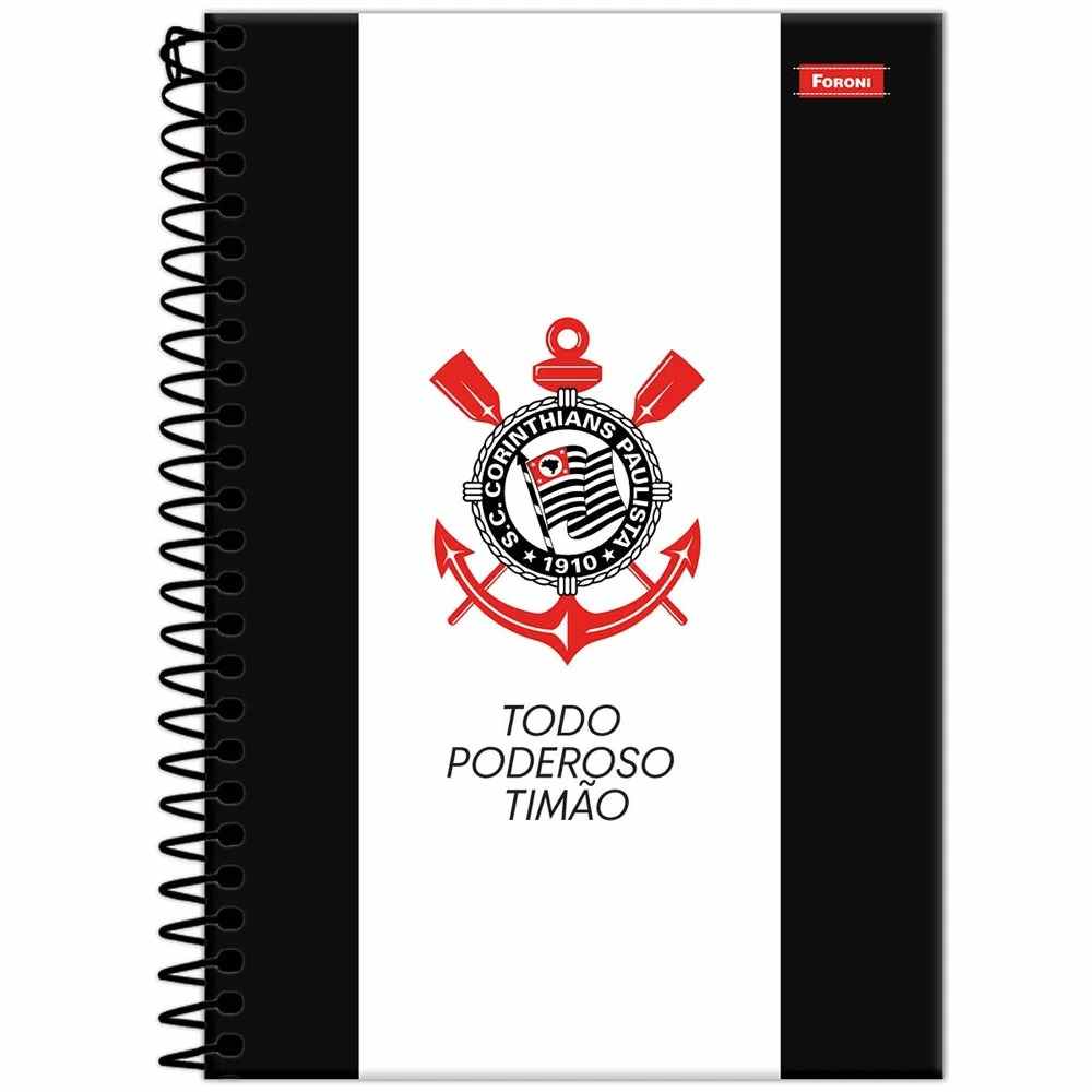 CADERNO ESPIRAL 1/4 CORINTHIANS C.D.